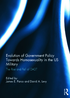 Couverture de l’ouvrage Evolution of Government Policy Towards Homosexuality in the US Military