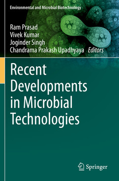 Couverture de l’ouvrage Recent Developments in Microbial Technologies