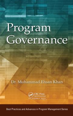 Couverture de l’ouvrage Program Governance