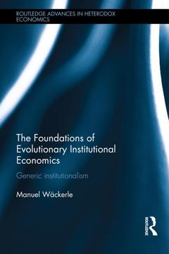 Couverture de l’ouvrage The Foundations of Evolutionary Institutional Economics