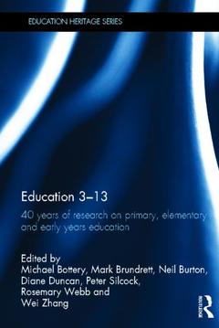 Couverture de l’ouvrage Education 3–13