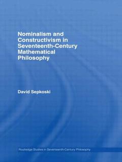 Cover of the book Nominalism and Constructivism in Seventeenth-Century Mathematical Philosophy