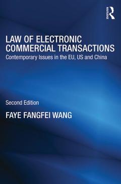 Couverture de l’ouvrage Law of Electronic Commercial Transactions