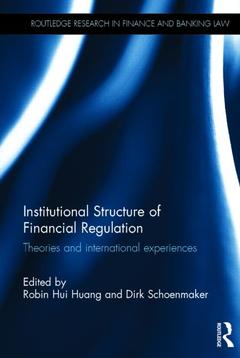 Couverture de l’ouvrage Institutional Structure of Financial Regulation
