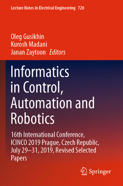 Couverture de l’ouvrage Informatics in Control, Automation and Robotics