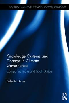 Couverture de l’ouvrage Knowledge Systems and Change in Climate Governance