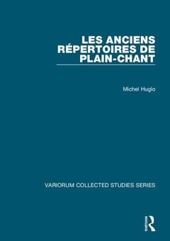 Cover of the book Les anciens répertoires de plain-chant
