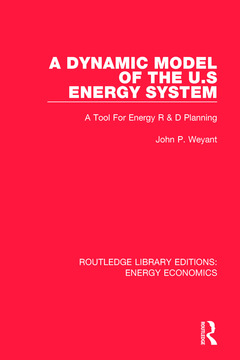 Couverture de l’ouvrage A Dynamic Model of the US Energy System