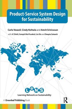 Couverture de l’ouvrage Product-Service System Design for Sustainability