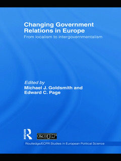 Couverture de l’ouvrage Changing Government Relations in Europe