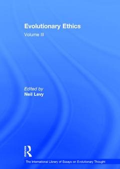 Couverture de l’ouvrage Evolutionary Ethics