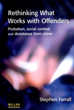 Couverture de l’ouvrage Rethinking What Works with Offenders