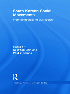 Couverture de l’ouvrage South Korean Social Movements