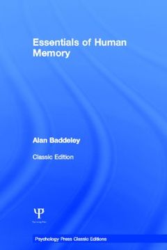Cover of the book Essentials of Human Memory (Classic Edition)