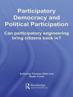 Couverture de l’ouvrage Participatory Democracy and Political Participation