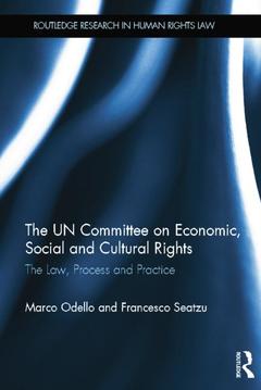Couverture de l’ouvrage The UN Committee on Economic, Social and Cultural Rights