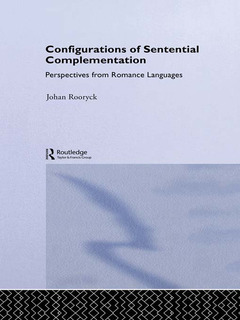Couverture de l’ouvrage Configurations of Sentential Complementation