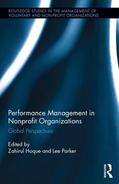 Couverture de l’ouvrage Performance Management in Nonprofit Organizations