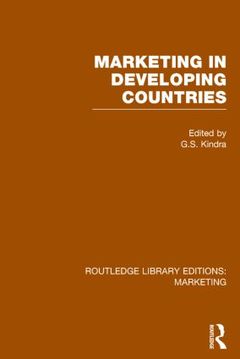 Couverture de l’ouvrage Marketing in Developing Countries (RLE Marketing)