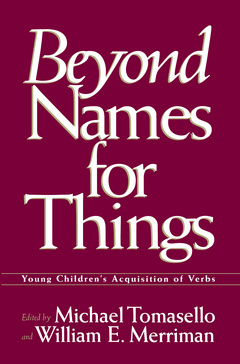 Couverture de l’ouvrage Beyond Names for Things