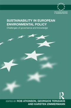 Couverture de l’ouvrage Sustainability in European Environmental Policy
