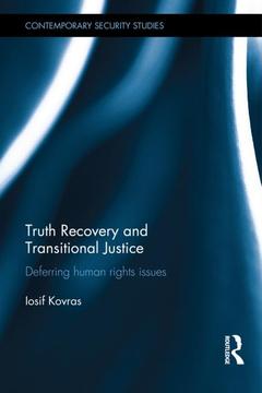 Couverture de l’ouvrage Truth Recovery and Transitional Justice