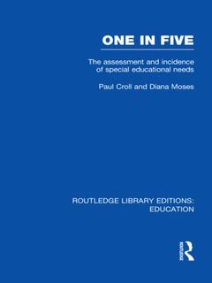 Cover of the book One in Five (RLE Edu M)