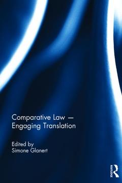 Cover of the book Comparative Law - Engaging Translation