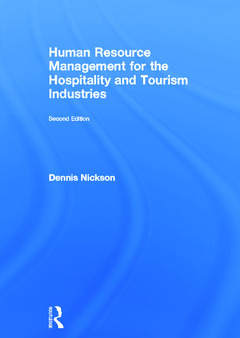 Couverture de l’ouvrage Human Resource Management for Hospitality, Tourism and Events