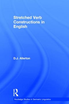 Couverture de l’ouvrage Stretched Verb Constructions in English