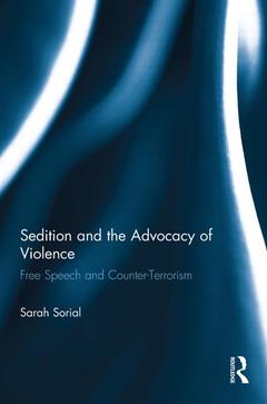 Couverture de l’ouvrage Sedition and the Advocacy of Violence