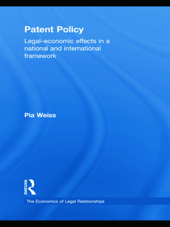 Couverture de l’ouvrage Patent Policy