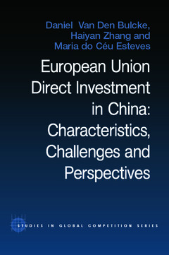 Couverture de l’ouvrage European Union Direct Investment in China