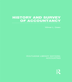 Couverture de l’ouvrage History and Survey of Accountancy (RLE Accounting)