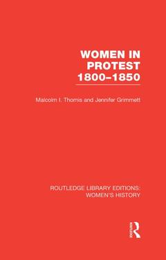 Couverture de l’ouvrage Women in Protest 1800-1850