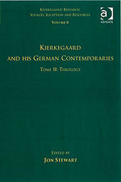 Couverture de l’ouvrage Volume 6, Tome II: Kierkegaard and His German Contemporaries - Theology