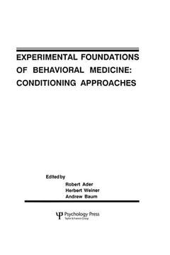 Cover of the book Experimental Foundations of Behavioral Medicines