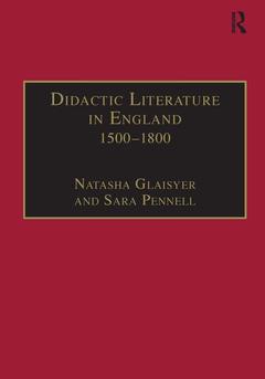 Couverture de l’ouvrage Didactic Literature in England 1500-1800