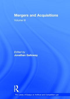 Couverture de l’ouvrage Mergers and Acquisitions