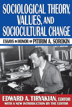 Couverture de l’ouvrage Sociological Theory, Values, and Sociocultural Change