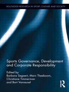 Couverture de l’ouvrage Sports Governance, Development and Corporate Responsibility
