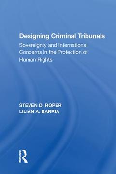 Couverture de l’ouvrage Designing Criminal Tribunals
