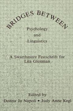 Couverture de l’ouvrage Bridges Between Psychology and Linguistics