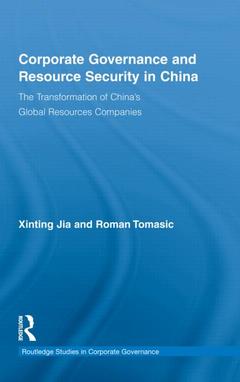 Couverture de l’ouvrage Corporate Governance and Resource Security in China