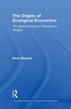 Couverture de l’ouvrage The Origins of Ecological Economics