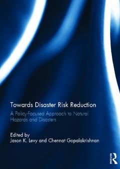 Couverture de l’ouvrage Towards Disaster Risk Reduction