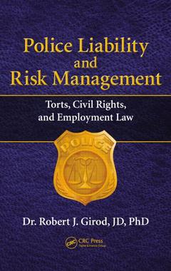 Couverture de l’ouvrage Police Liability and Risk Management