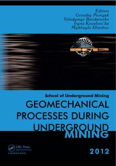 Couverture de l’ouvrage Geomechanical Processes during Underground Mining