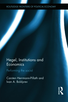 Couverture de l’ouvrage Hegel, Institutions and Economics