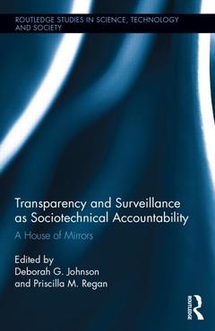 Couverture de l’ouvrage Transparency and Surveillance as Sociotechnical Accountability